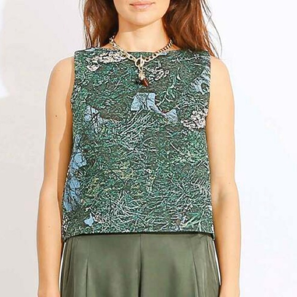 Alpha60 Sam Top in Forest Multi Jacquard
